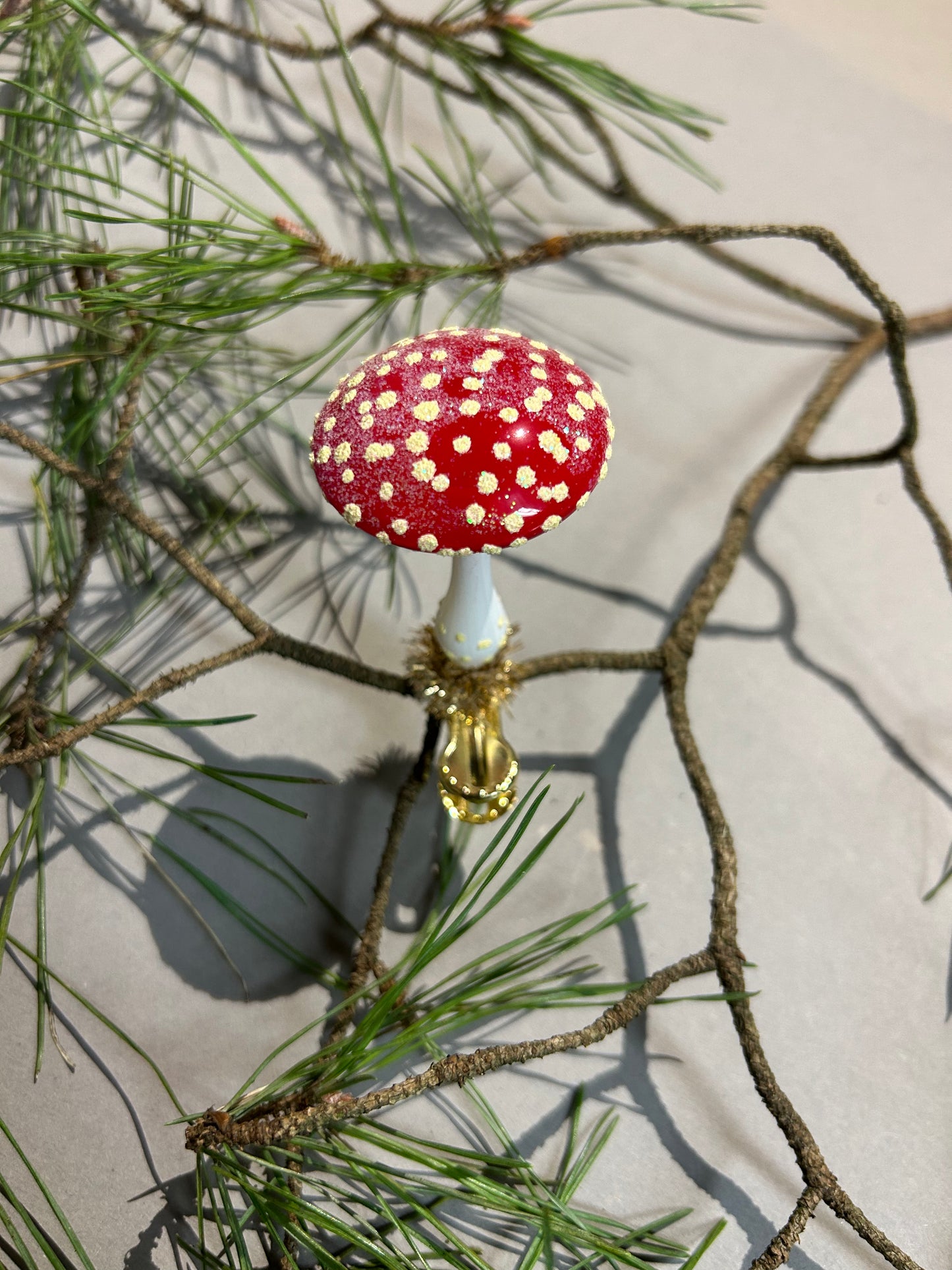 Lauscha Christbaumschmuck Fliegenpilz