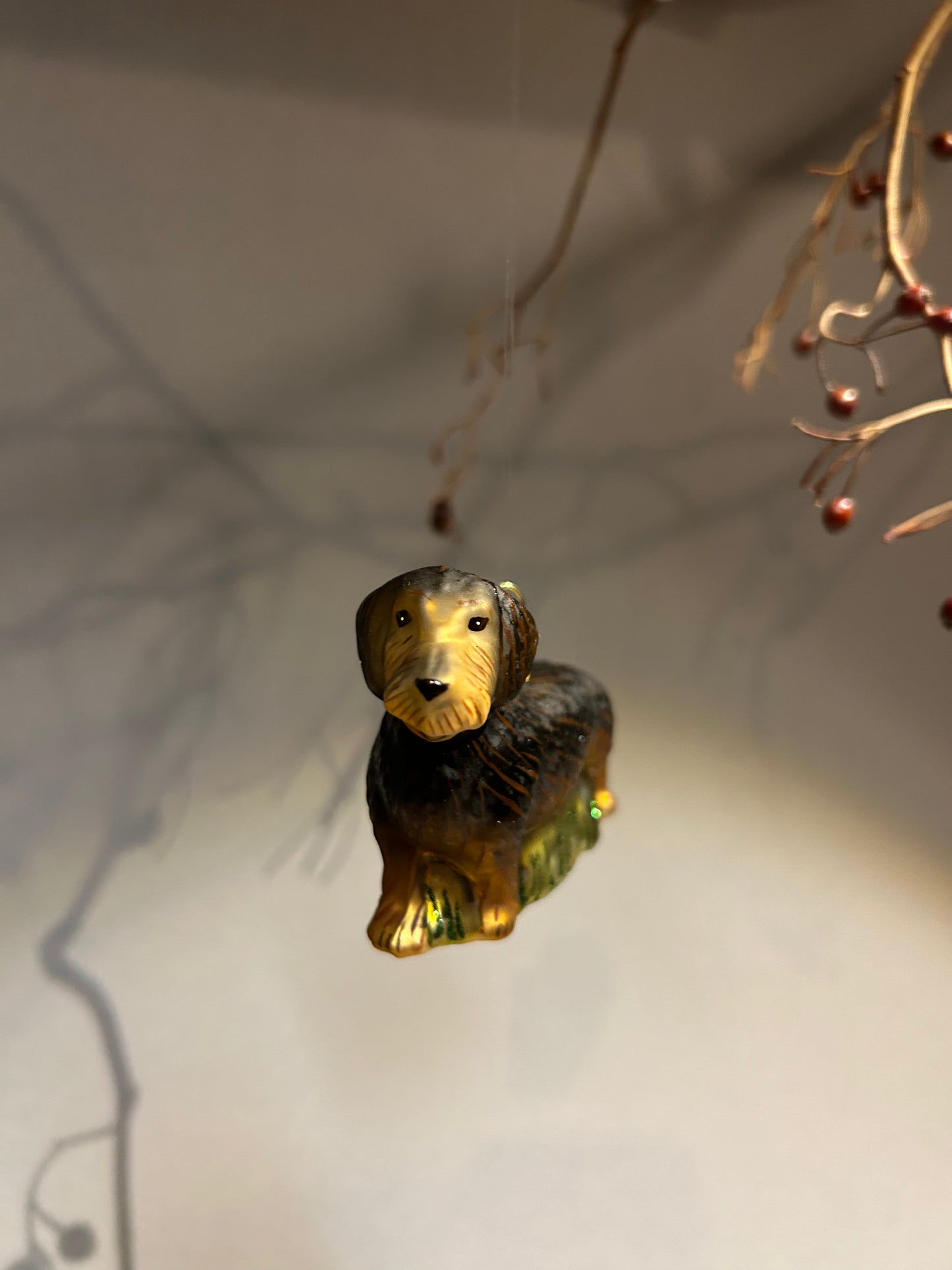 Rauhaardackel Christbaumschmuck