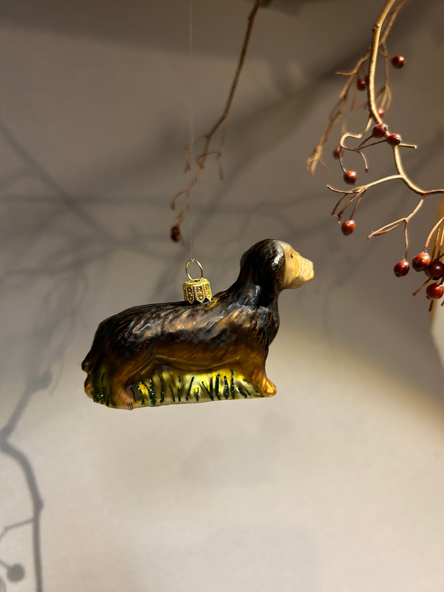 Rauhaardackel Christbaumschmuck