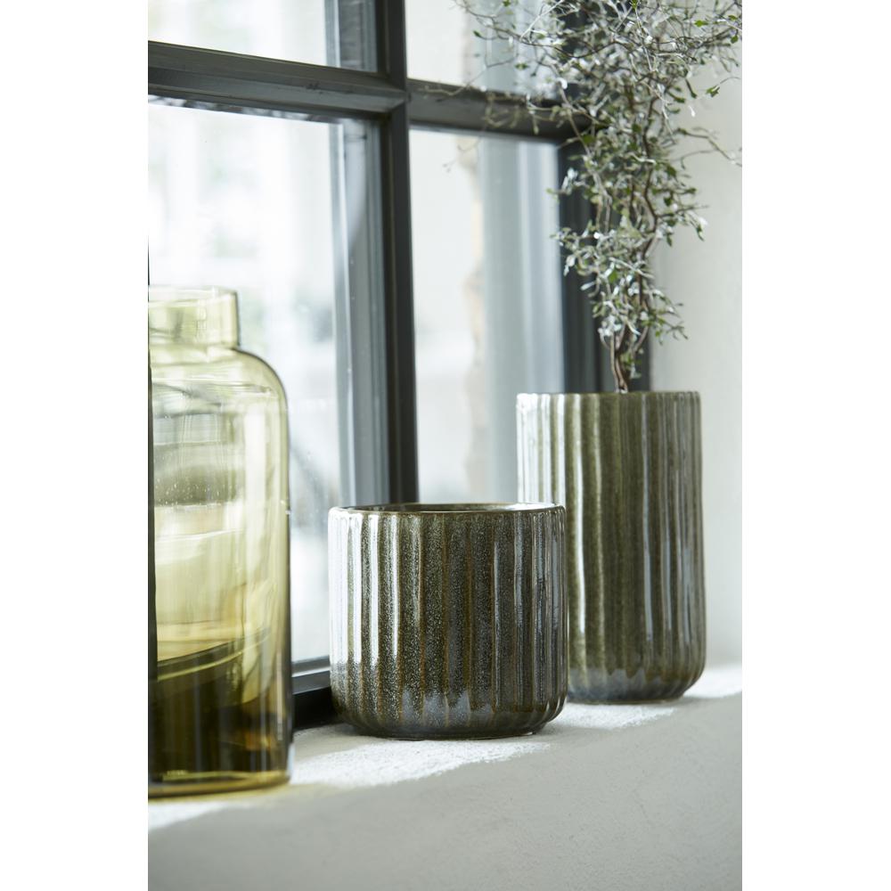 Vase graugrün meliert