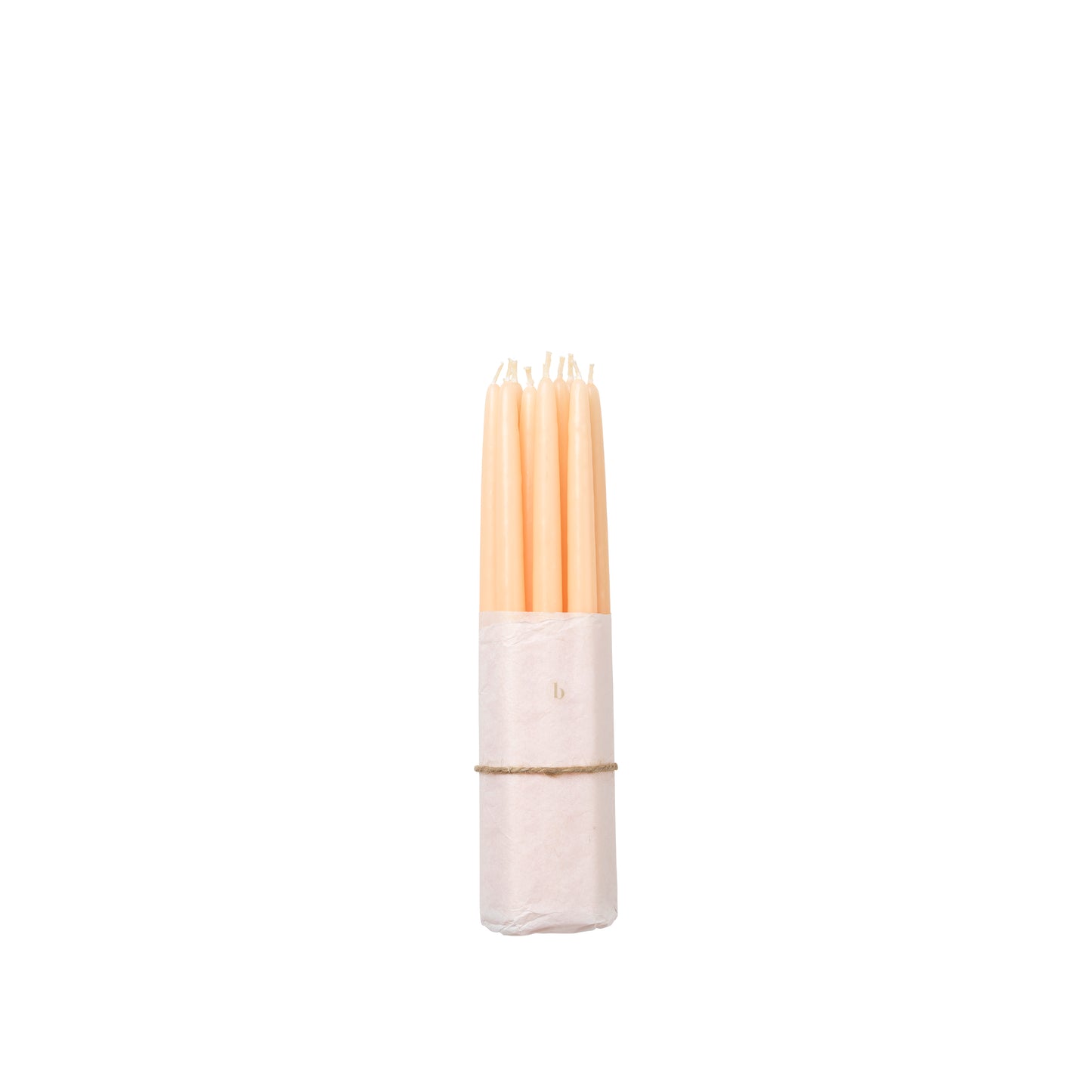 Getauchte Spitzkerzen apricot