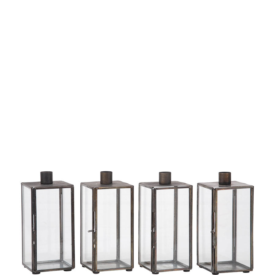Kerzenständer 4er-Set schwarz