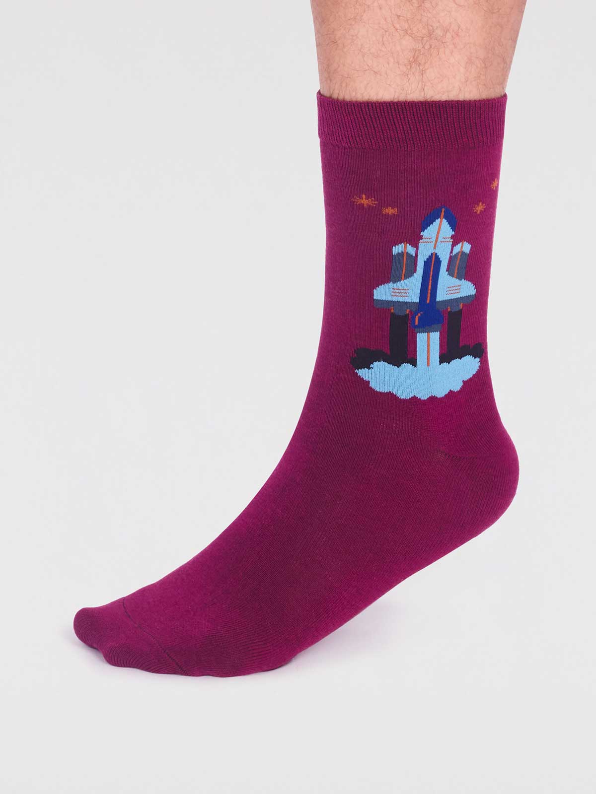 Socken Rakete bordeaux groß