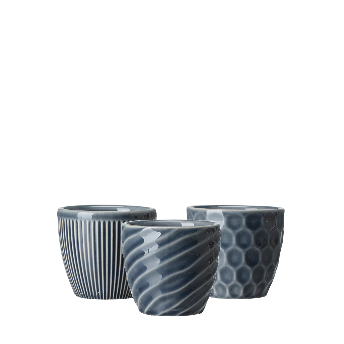Mini Blumentopf blau