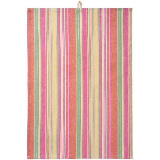 Geschirrhandtuch gestreift/rot