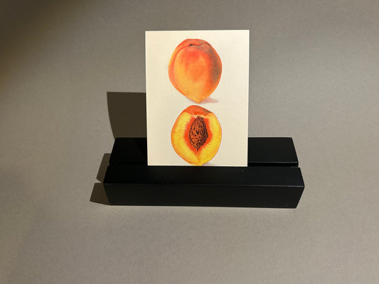 Postkarte Pfirsich