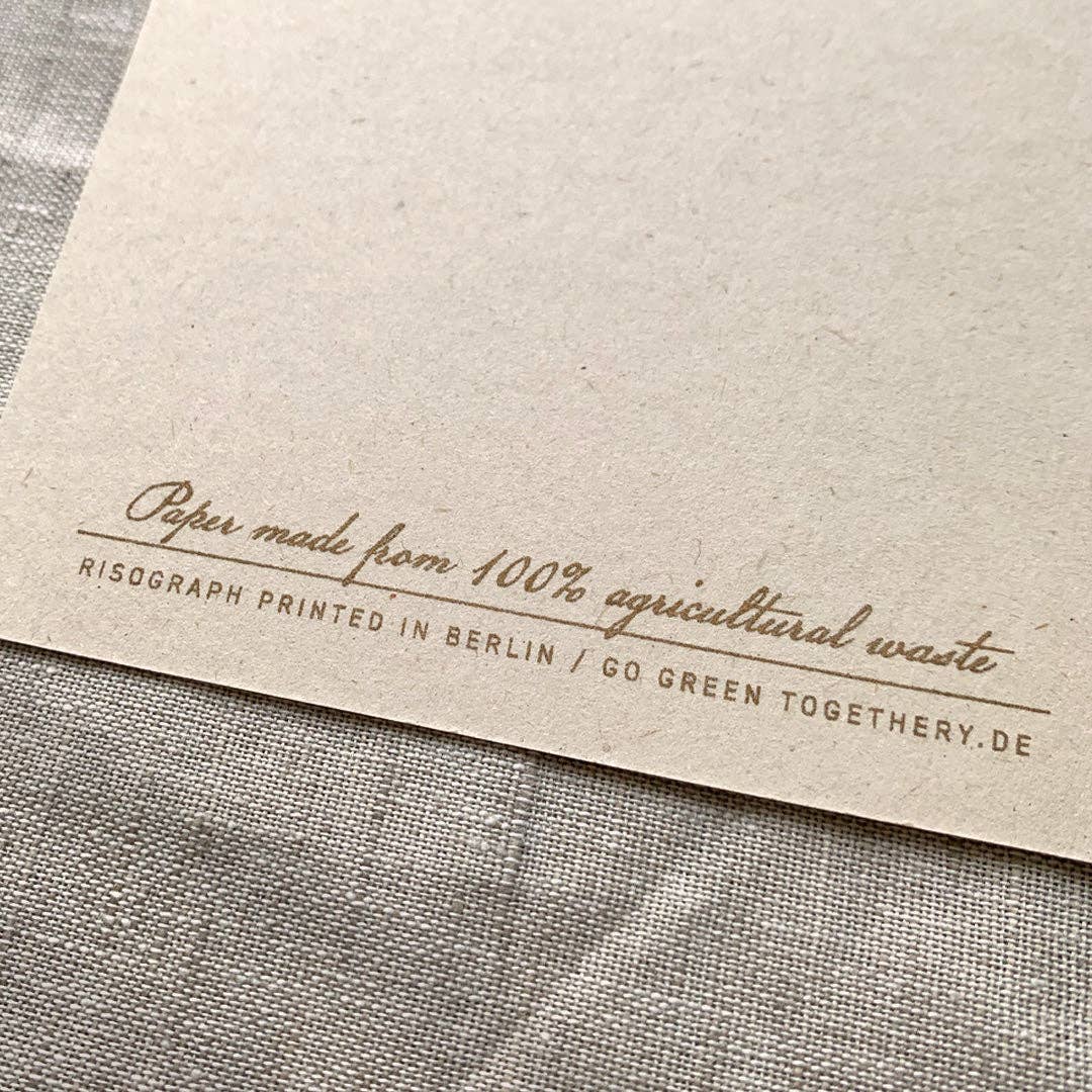 Postkarte / Schwein / Sau viel Glück / Ökopapier